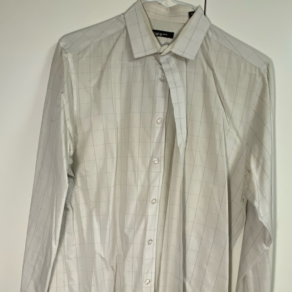 Light Gray Plaid Dress Shirt by Bar III